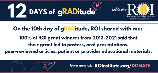 On the tenth day of gRADitude