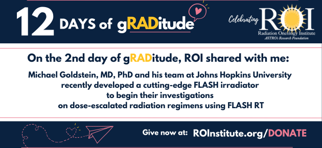 On the second day of gRADitude, ROI shared with me