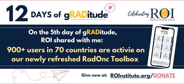 On the fifth day of gRADitude
