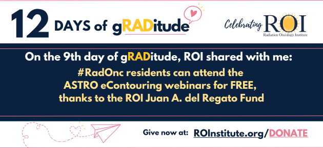 On the ninth day of gRADitude