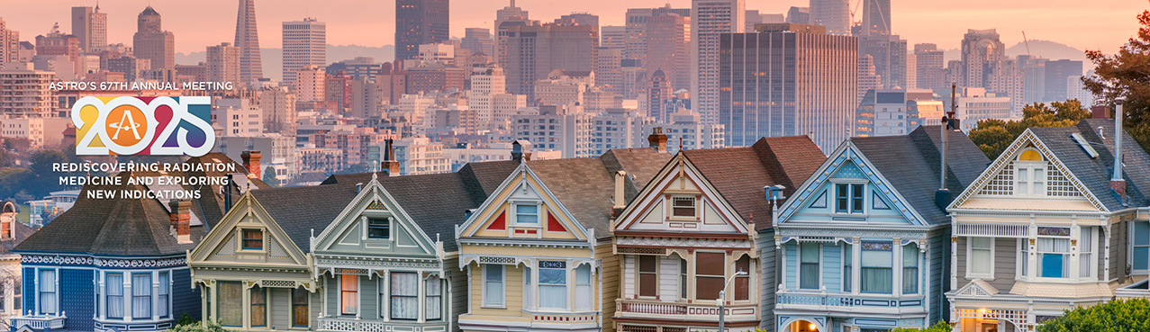 San Francisco Painted Ladies with ASTRO Annual Meeting Logo on left corner