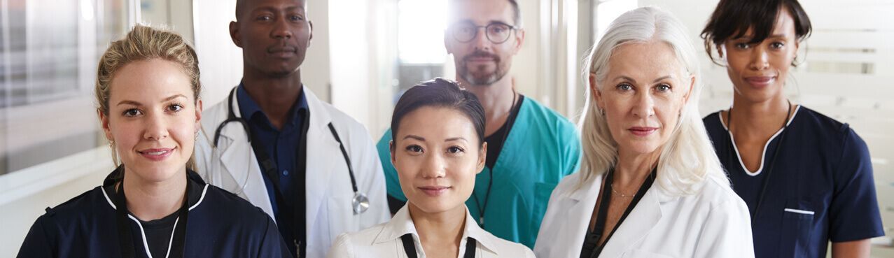 A variety of providers standing together
