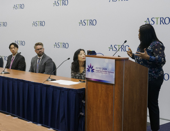 Image: presenters at Press program from 2024 ASTRO Meeting
