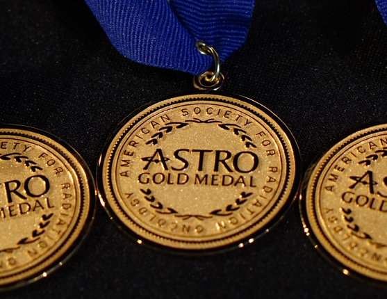 Image: Close up of ASTRO's gold medal award