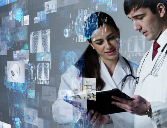Image: two doctors at ipad