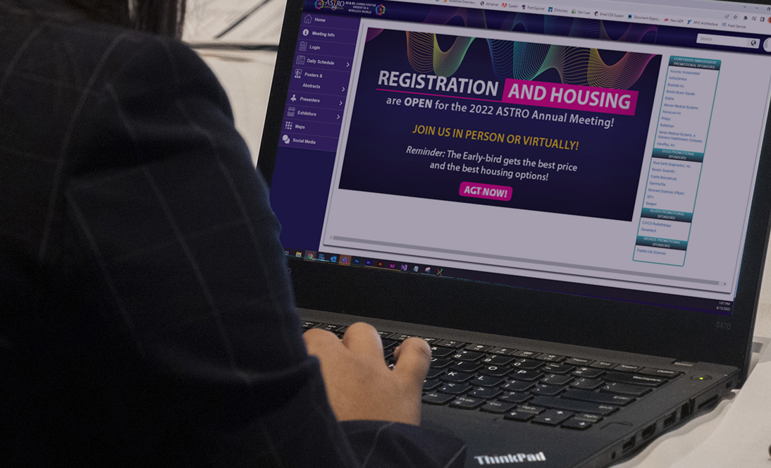 Image: Screenshot of conference planner. 