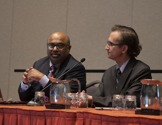 Image: Drs presenting at meeting