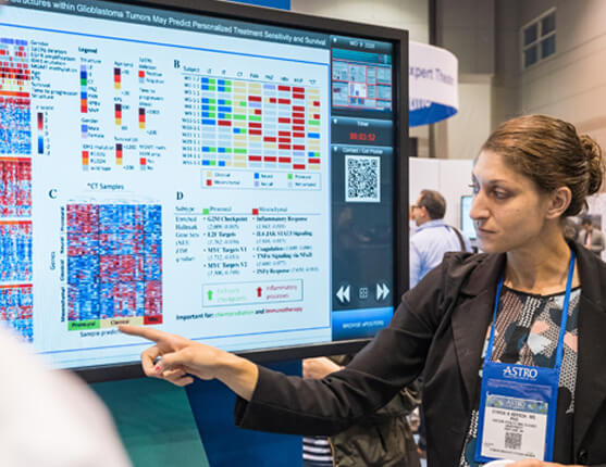 Image: Woman presenting her Poster