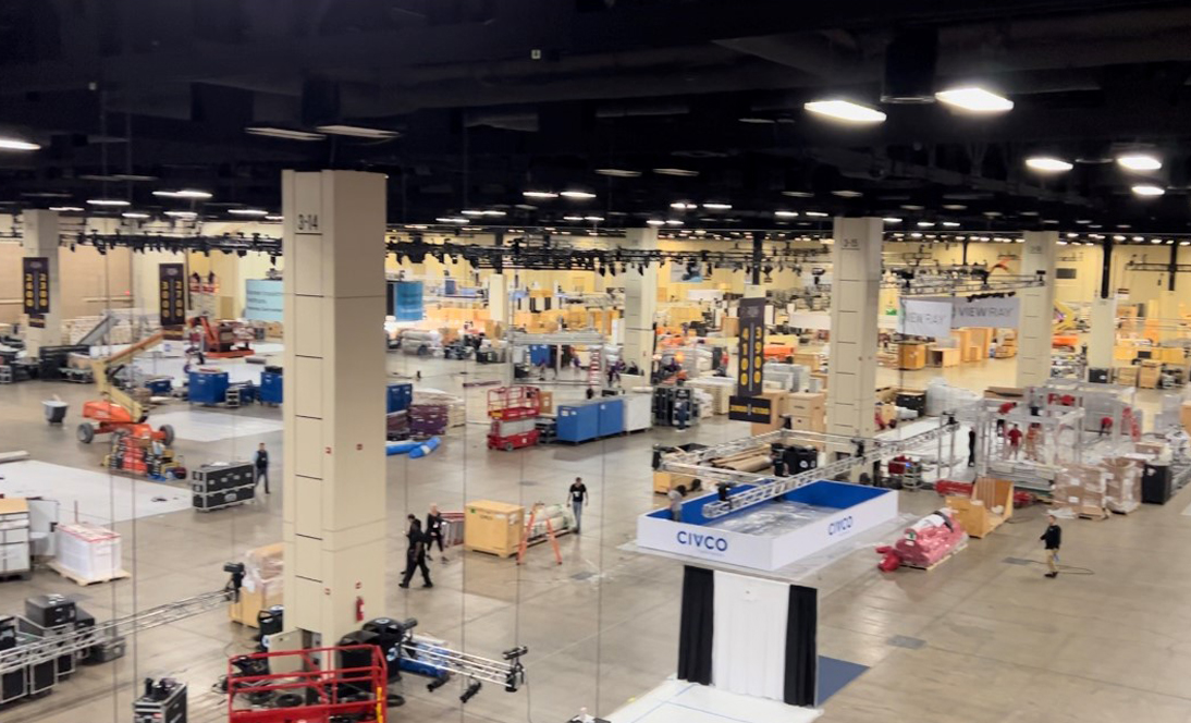 Image: Annual Meeting Exhibit Hall setup