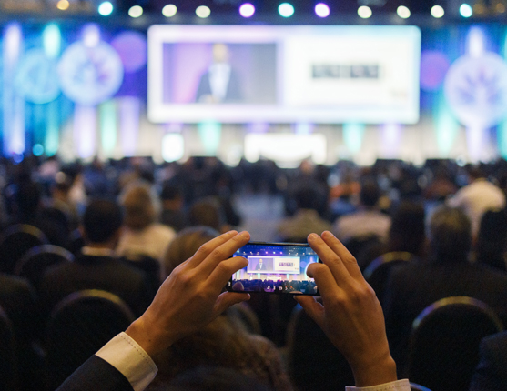 Image: People watching a presentation