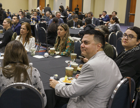 Image: Members at a session.