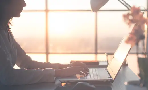 Image: Person at a computer