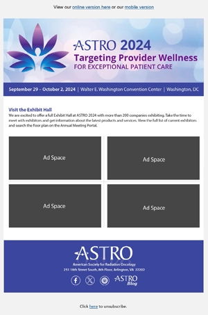 Exhibitor Ad Email