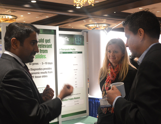 Image: Attendees visiting booths